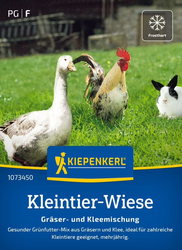 Kiepenkerl Rasensamen Kleintier-Wiese Gräser- und Kleemischung für ca. 1 m²