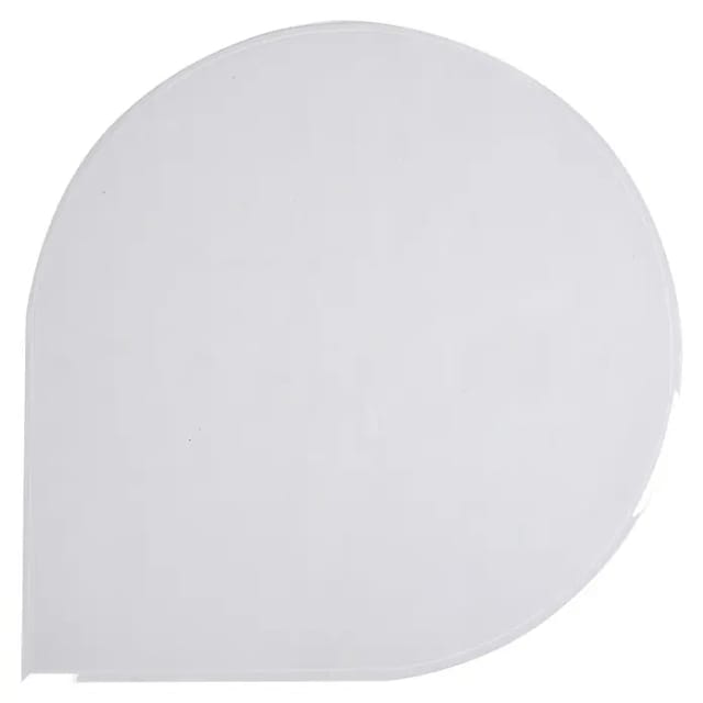 FireFix Glasbodenplatte mit Facette Ø 120 x 120 cm klarglas