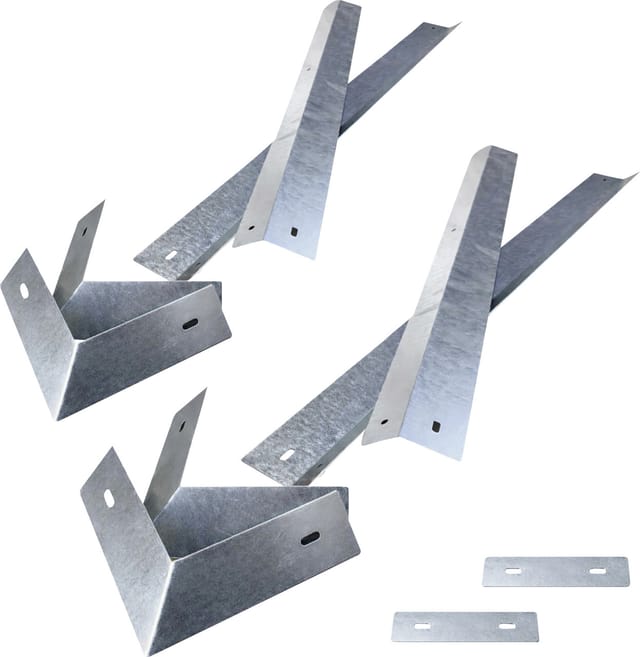 BioGreen Hochbeet Schneckenzaun Starter-Set silber 75 x 75 cm