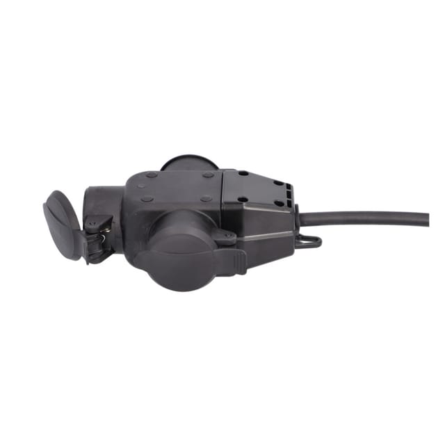 Unitec Verlängerungskabel mit 3 Schutzkontaktsteckdosen 50 cm schwarz