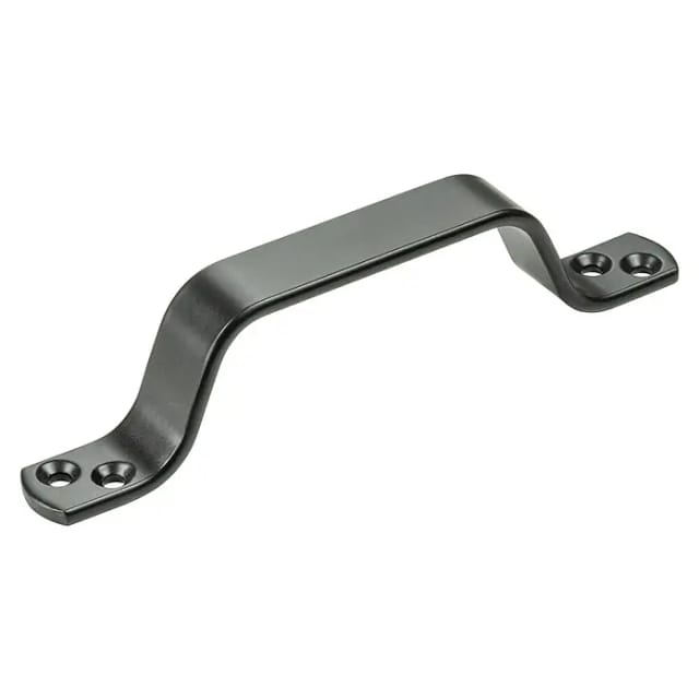 Vormann Handgriff Stahl 16 x 2 cm schwarz