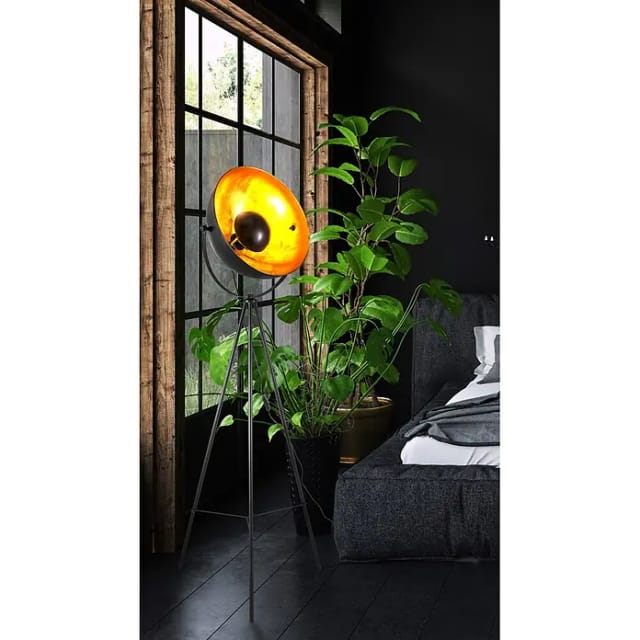 Globo Stehleuchte Timo 153 cm schwarz