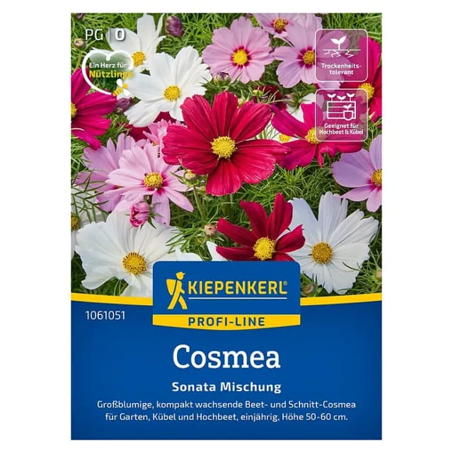 Kiepenkerl Profi-Line Saatgut Cosmea Sonata Mischung für ca. 40 Pflanzen