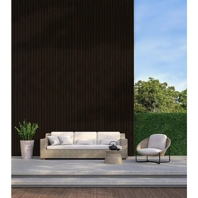 Neuhofer Akustikpaneel Eiche foliert 240 x 57,2 x 1,9 cm braun medium