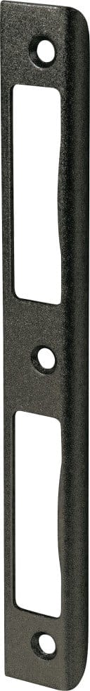 Alpertec Winkelschließblech für Türgarnitur rechts/links BB schwarz matt 17 x 2 x 0,8 cm