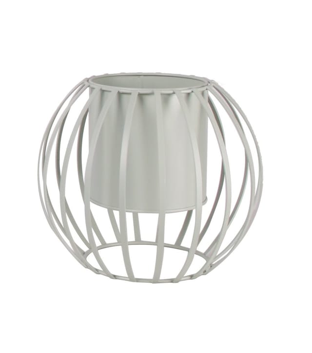 TrendLine Pflanztopf Metall Ø 24 x 20 cm weiß