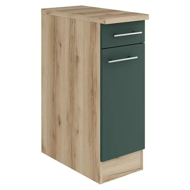 Optifit Unterschrank Savona 405 steingrün/eiche 30 cm