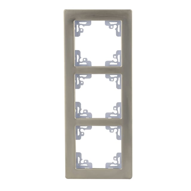 Unitec Abdeckrahmen Melbourne 3-fach aluminium