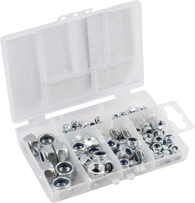Connex Sortimentskasten Sicherungsmuttern M3-M10 - 120 Stück