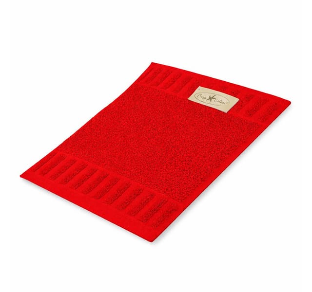 Seiftuch Uni Baumwolle 30 x 30 cm hellrot
