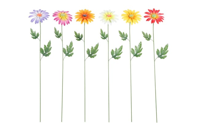 Flamingo Gartenstecker Daisy Metall 18 x 76 cm mehrfarbig