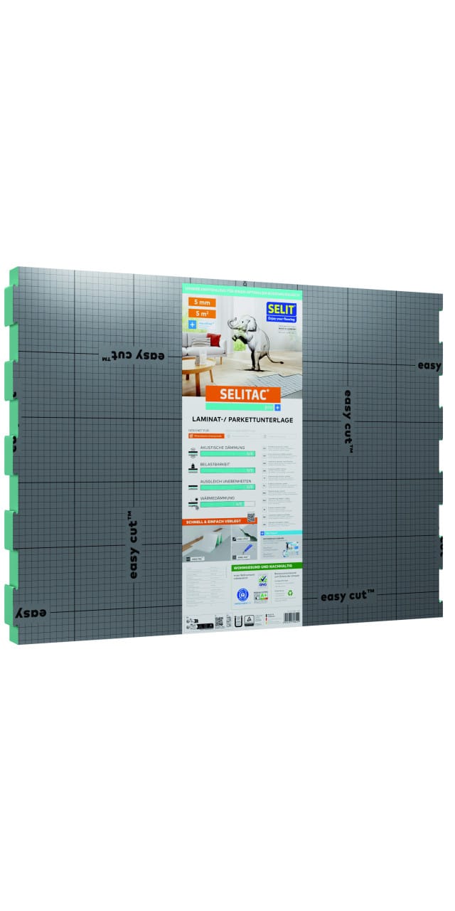 Selitac Parkett- und Laminatunterlage pro+ 5 mm 5 m²