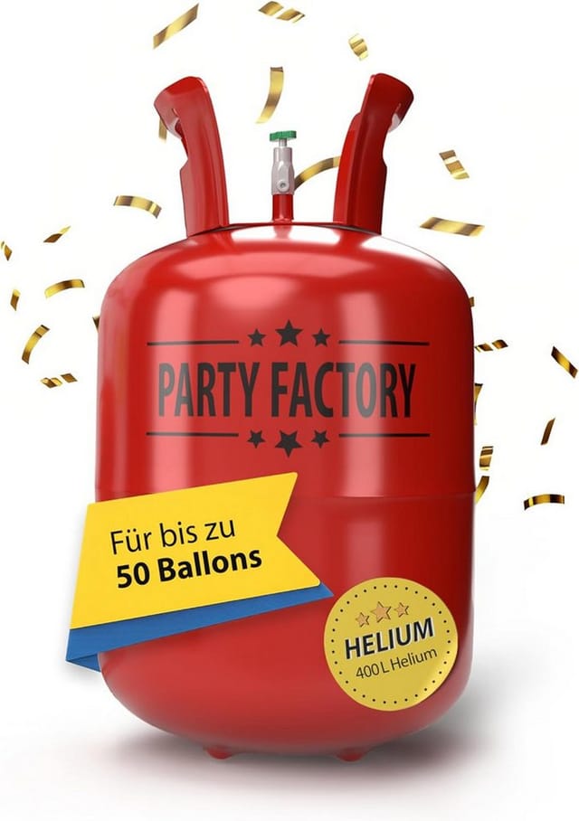 Party Factory Ballongas Helium für ca. 50 Luftballons