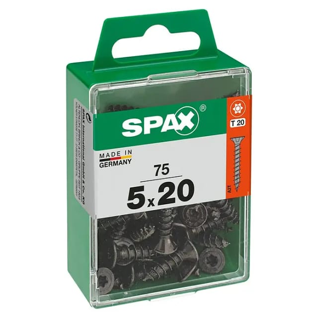 Spax Universalschrauben 5 x 20 mm T20 Vollgewinde - 75 Stk.