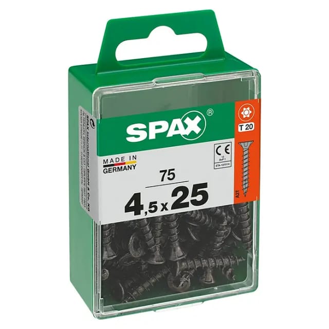 Spax Universalschrauben 4,5 x 25 mm T20 Vollgewinde - 75 Stk.