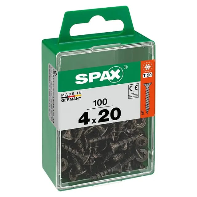 Spax Universalschrauben 4 x 20 mm T20 Vollgewinde - 100 Stk.