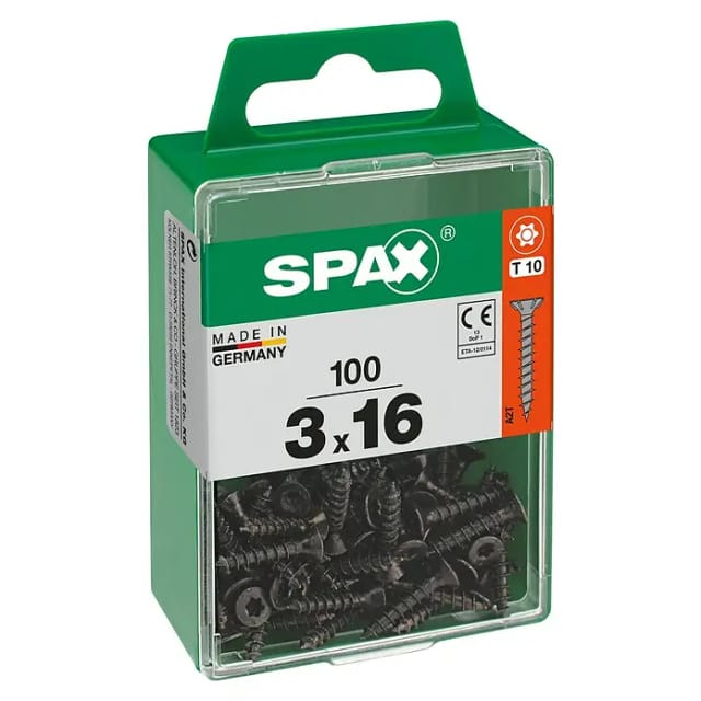 Spax Universalschrauben 3 x 16 mm T10 Vollgewinde - 100 Stk.