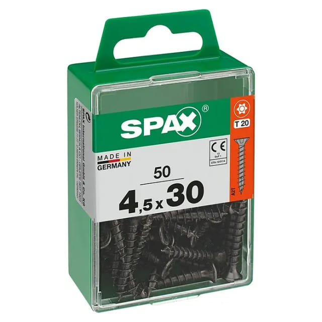 Spax Universalschrauben 4,5 x 30 mm T20 Vollgewinde - 50 Stk.