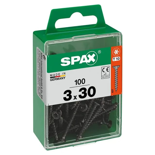 Spax Universalschrauben 3 x 30 mm T10 Vollgewinde - 100 Stk.