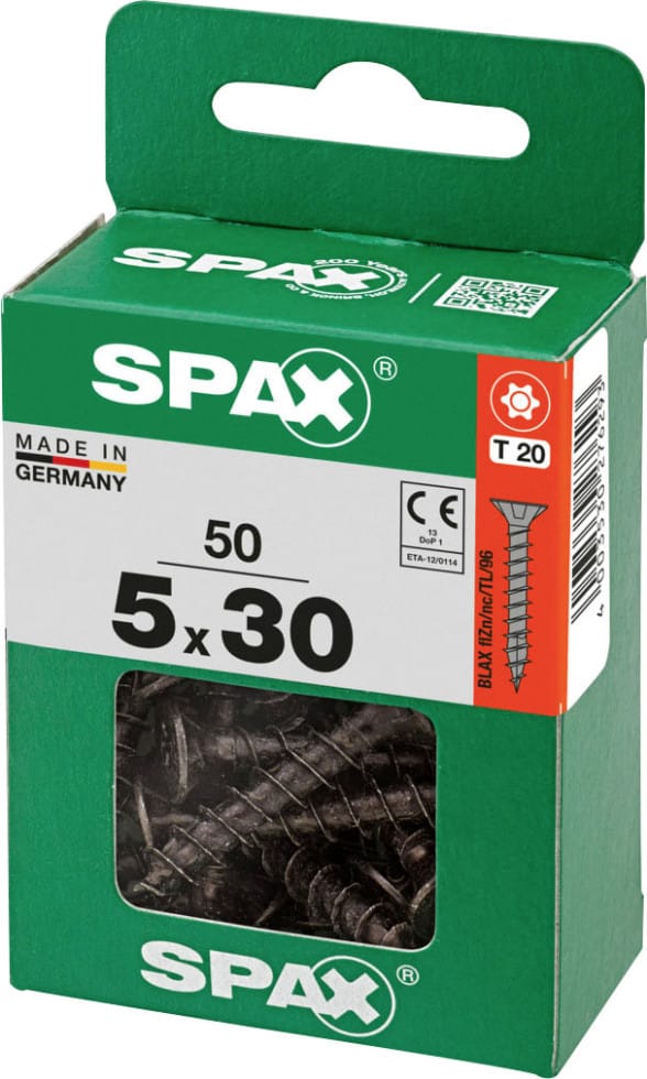 Spax Universalschrauben 5 x 30 mm T20 Vollgewinde - 50 Stk.