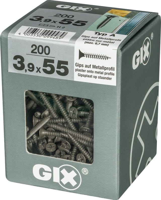 Spax Schnellbauschrauben 3.9 x 55 mm PH 2 Feingewinde - 200 Stk.