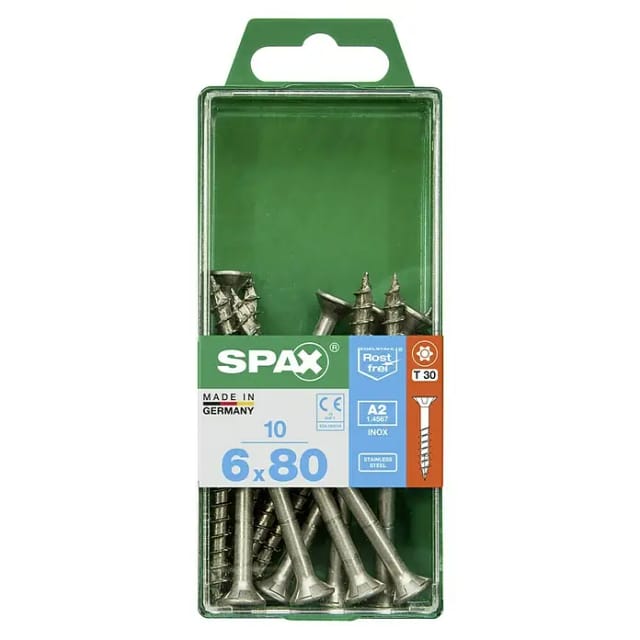 Spax Universalschrauben 6.0 x 80 mm TX 30 - 10 Stk.