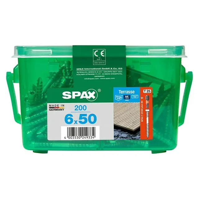 Spax Terrassenschrauben 6.0 x 50 mm TX 25 - 200 Stk.