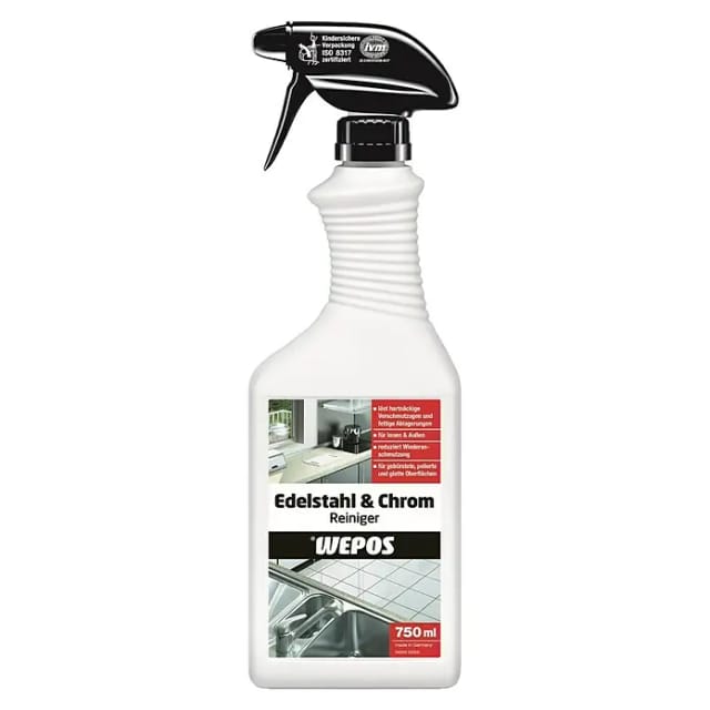 Wepos Edelstahl- und Chromreiniger 750 ml