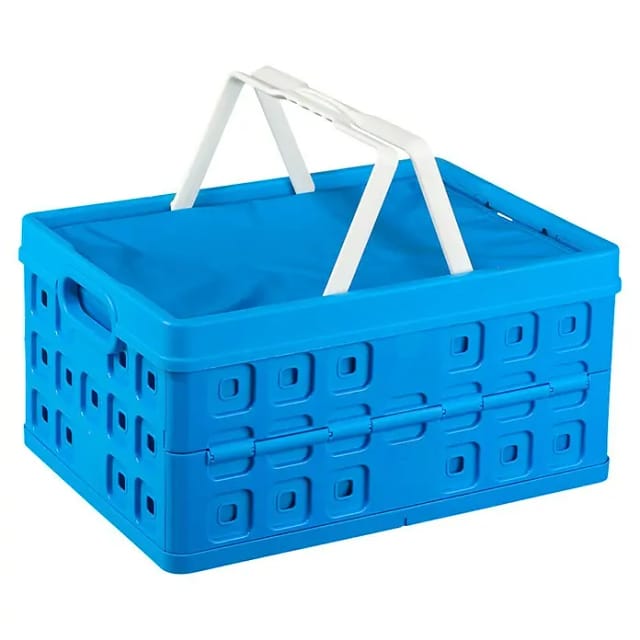Square Klappbox mit Kühltasche und Griff 32L blau