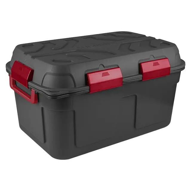 Sunware Aufbewahrungsbox Q-Line wasserdicht 130 L anthrazit/rot