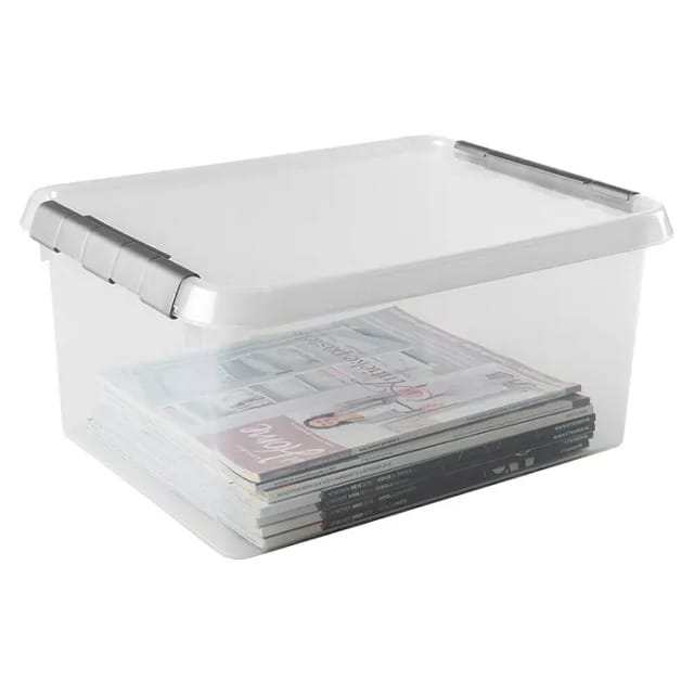 Sunware Comfort line Aufbewahrungsbox 3er-Set für 15L transparent metallfarbig