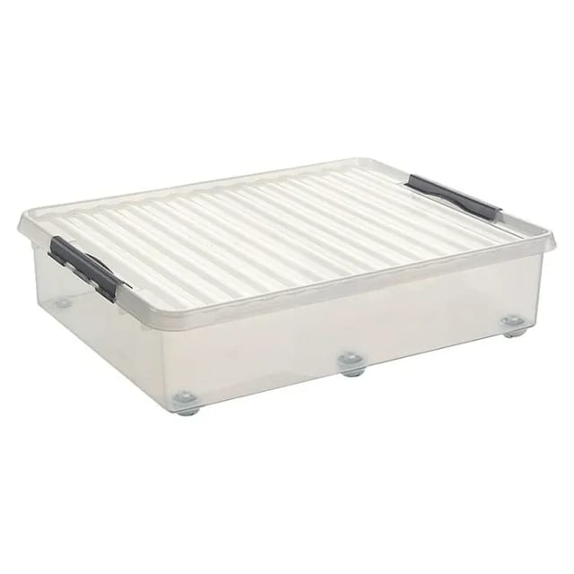 Sunware Rollerbox Q-line 60L transparent metallfarbig 80 x 50 x 20 cm