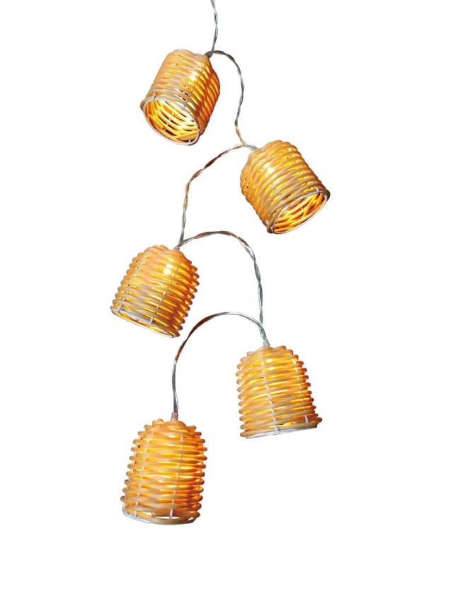 TrendLine Ball-Lichterkette Kunststoff 135 cm L weiß