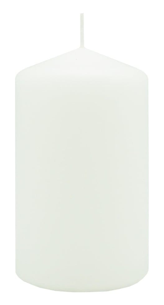 Diana Candles Stumpenkerze Ø 8 cm x 20 cm weiß