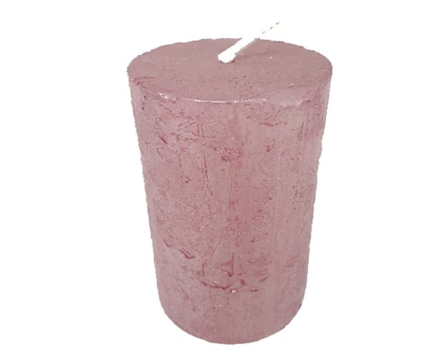 House of Rustic Kerze 9 cm rosé