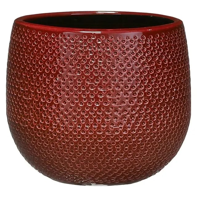 Mica Decorations Topf Gabriel ceramic 14 x 16 cm bordeaux