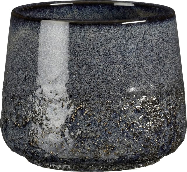 Mica Decorations Topf Mylo ceramic 13 x 16 cm blau