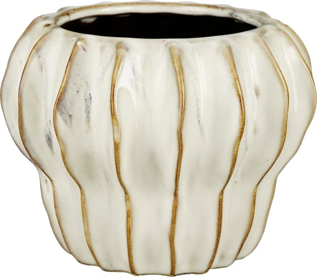 Mica Decorations Topf Altea ceramic 10,5 x 14 cm weiß
