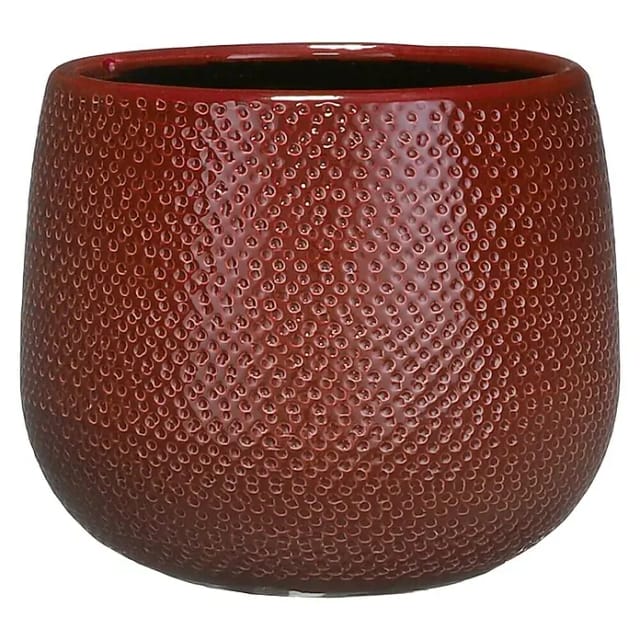 Mica Decorations Topf Gabriel ceramic 16 x 18 cm bordeaux
