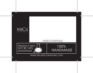 Mica Decorations Topf Porto terracotta 14 x 15 cm metallic
