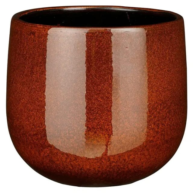 Mica Decorations Topf Pablo ceramic 16 x 18 cm braun