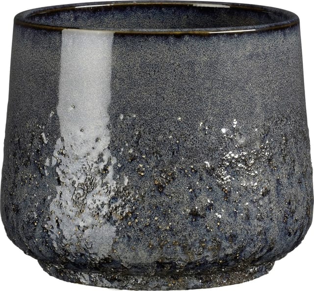 Mica Decorations Topf Mylo ceramic 16 x 19 cm blau