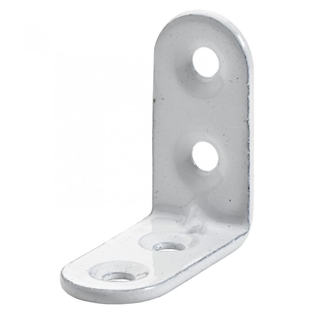 Hettich Stuhlwinkel 30x30x15 mm Stahl weiß - 20 Stück