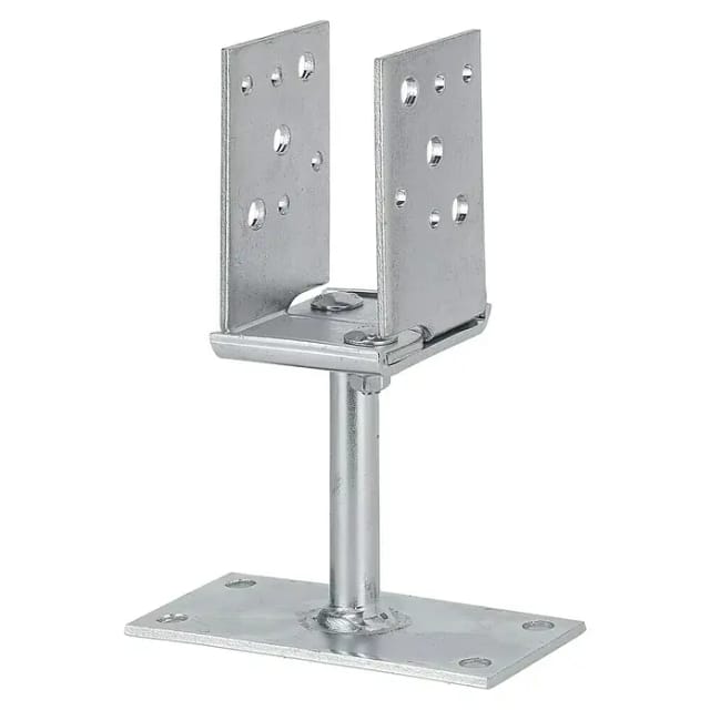 Vormann Verstellbare Stützenschuhe verzinkt 60-140 x 70/150 x 115/215 mm