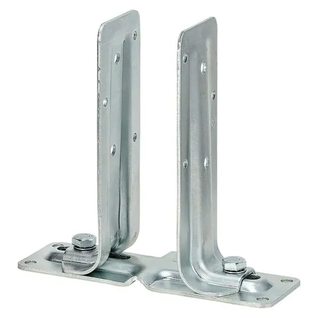 Vormann Verstellbare Stützenschuhe verzinkt 215/65 x 0-90 x 205 mm