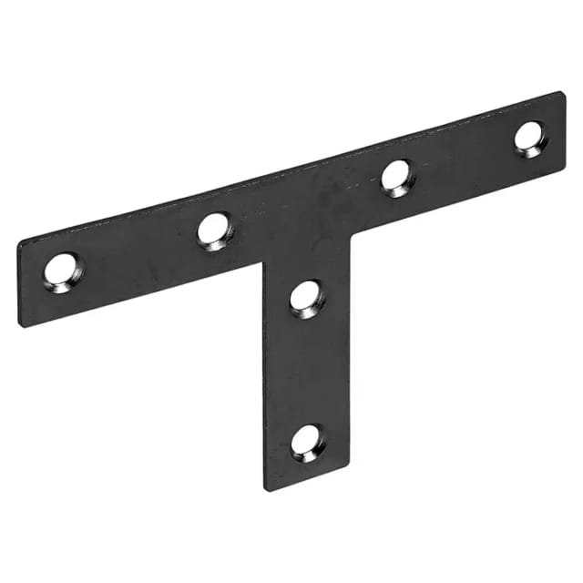 Vormann T-Flachwinkel 70 x 36 x 16 mm Stahl schwarz