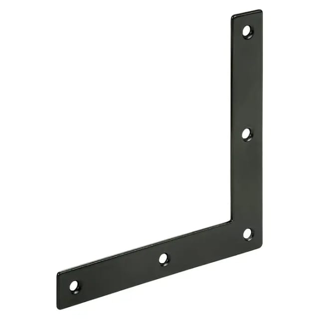 Vormann Eckwinkel 120 x 20 mm Stahl schwarz