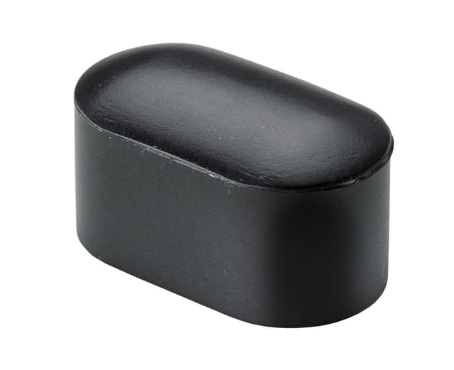 Hettich Fußkappe für ovale Rohre 20 x 38 mm schwarz Kunststoff, 4 Stück