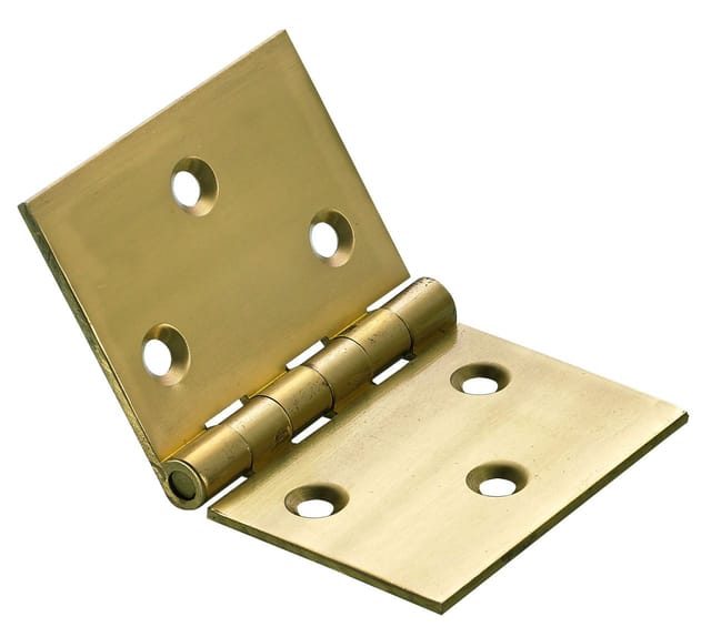 Hettich Breites Scharnier Messing, matt, 51 x 78 mm