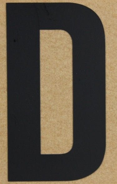 Conacord Klebebuchstabe D 65 x 100 mm